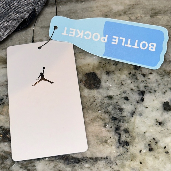 Nike Air Jordan MINI BACKPACK Jumpman Unisex Carbon Heather GRAY Adjustable 10L - Picture 11 of 12